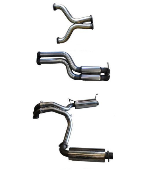 Manta | Twin 3″ Cat Back Exhaust System with Hotdog Muffler | FG GT V8 Sedan 2008–2016