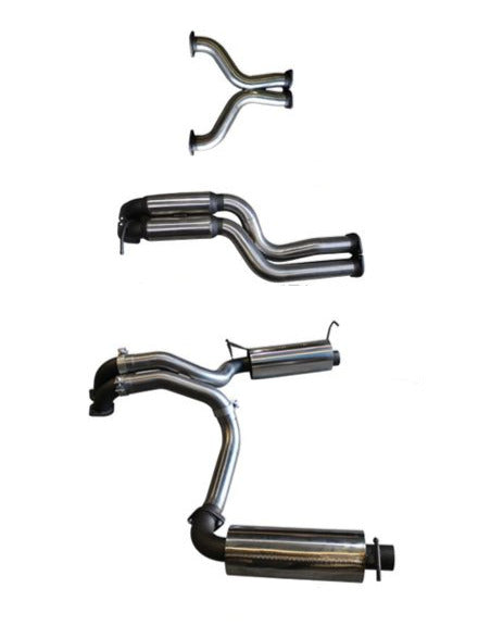 Manta | Twin 3″ Cat Back Exhaust System with Hotdog Muffler | FPV GT GT-P Force 8 5.4L V8 Sedan 2005–2008