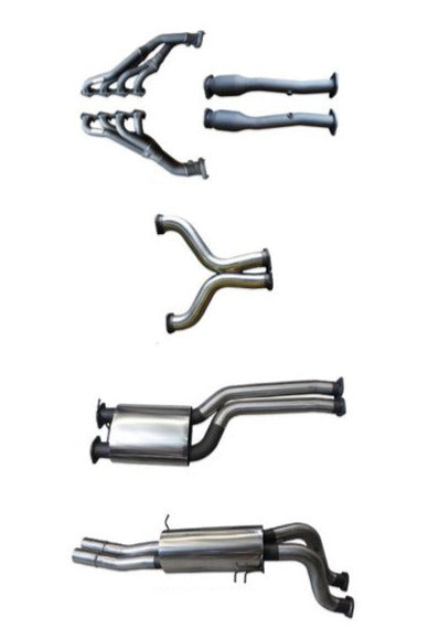 Manta | Twin 3" Full Exhaust System with Extractors & Muffler/Muffler | Ford Falcon BA BF 5.4L BOSS V8 XR8 & FPV Ute 2002–2008