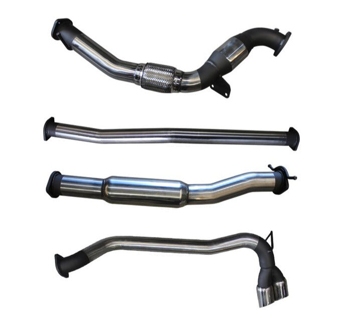 Manta | 3″ Turbo Back Exhaust with Cat Hotdog Twin Tip Side Exit Chrome Tips | Ford Ranger PX 3.2L CRD Ute 2011–2015
