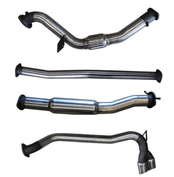 Manta | 3″ Turbo Back Exhaust without Cat, Hotdog Twin Tip Side Exit | Ford Ranger PX 3.2L CRD Ute 2011–2015