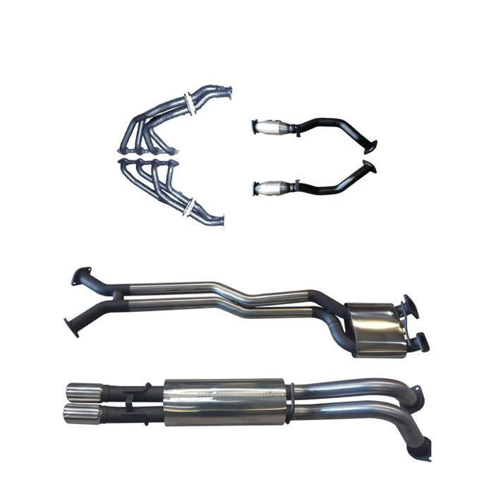 Manta | Twin 2.5″ Full Exhaust System with Extractors & Mufflers | Holden Commodore VY VZ V8 AWD Crewman & HSV Avalanche Ute 2003–2006