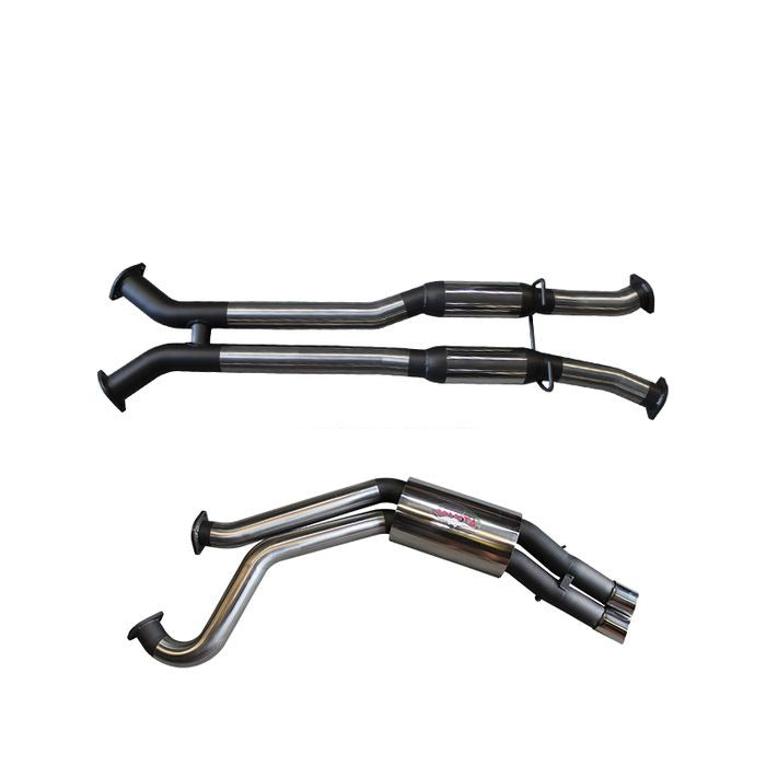 Manta | Twin 3″ Cat Back Exhaust System PH/Muffler | Holden Statesman Caprice WK WL 5.7L V8 LWB Sedan 2003–2006
