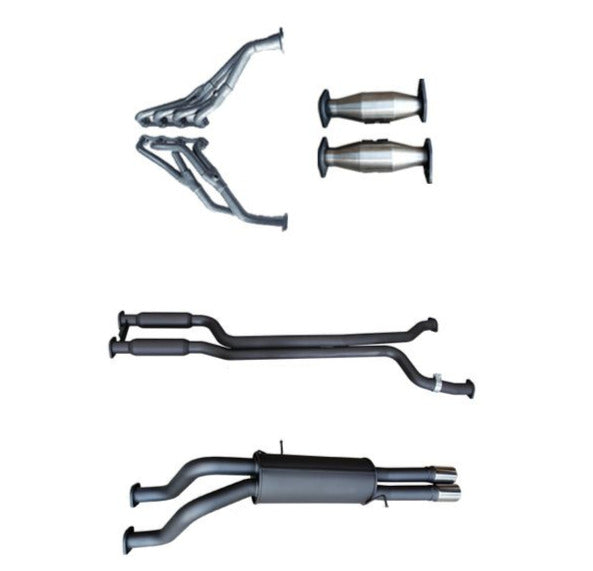 Manta | Twin 2.5" Full System with Extractors Hotdog/Muffler | Ford Falcon AU 5.0L V8 Ute (including XR8) 1998–2002
