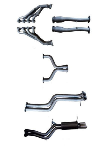 Manta - Ford Falcon BA, BF V8 Sedan & FPV GT, GT-P. 5.4L BOSS Sedan 4V (2002-2008) - Full System - 1 3/4" Extractors + Cats with 2.5" Dual Cat Back - WOM/Muffler