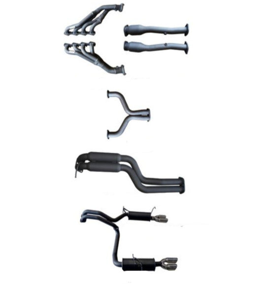 Manta | Twin 2.5" L & R Full System with Extractors & Hotdog/Muffler | Ford Falcon BA BF 4V V8 Sedan & FPV GT 2002–2008