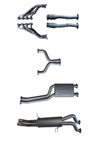 Manta | Twin 2.5" Full Exhaust System with Extractors & Muffler/Muffler | Ford Falcon BA BF 5.4L BOSS V8 XR8 & FPV Ute 2002–2008