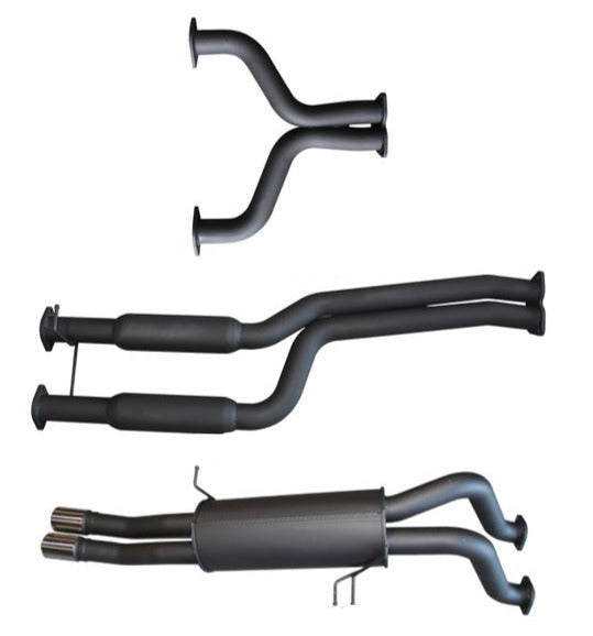 Manta | Twin 2.5" Dual Cat Back Exhaust System with Hotdog & Muffler | Ford Falcon BA BF V8 Ute 2002–2008