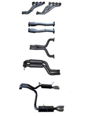 Manta | Twin 2.5″ Full Exhaust System with Extractors Hotdog Muffler | Ford Falcon FG XR8 5.4L V8 Sedan 2008–2010