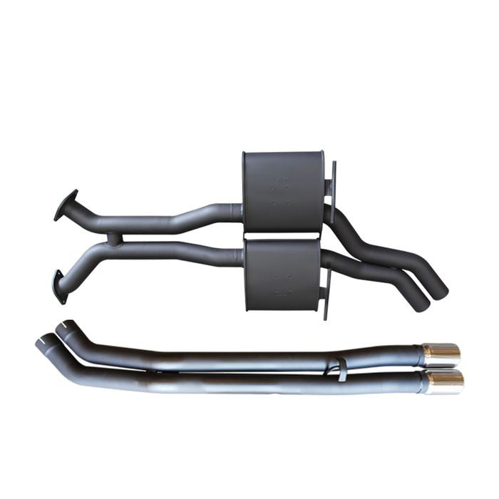 Manta | Twin 2.5″ Cat Back Exhaust System with Tailpipe | Holden Commodore VP VR VS 5.0L 5.7L V8 Sedan IRS 1991–1997