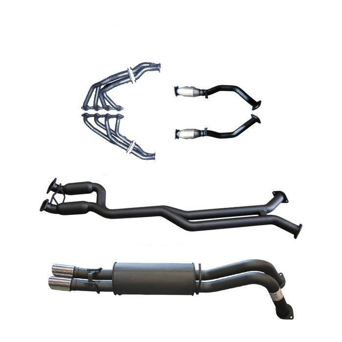 Manta | Twin 2.5″ Full Exhaust System with Extractors Hotdog & Muffler | Holden Commodore VY VZ V8 AWD Crewman Ute & HSV Avalanche 2003–2006