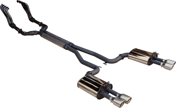 Manta - Holden Commodore, Statesman, Caprice  VE VF V8 Ute, Sedan (2006-2017) + WM/WM Caprice - Twin 2.5" Full Exhaust System with 3.5" Tips, 1 3/4" Headers + Cats (Di Filippo - Manta Pro Series)