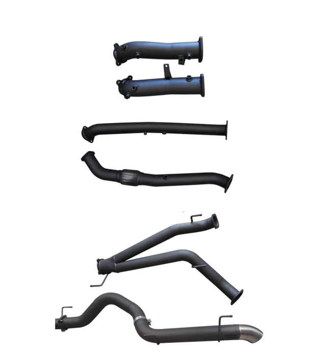 Manta | Dual 3″ Turbo Back Pipe Only, No Mufflers | Landcruiser VDJ200 V8 Wagon 2015–2021 4in Exit