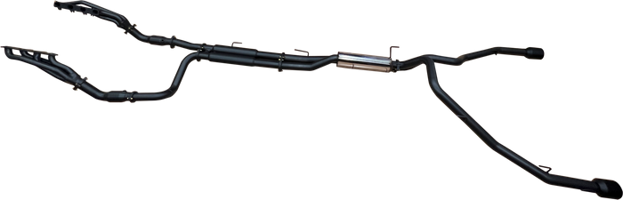 Manta | Twin 3″ Full Exhaust with Extractors, Cats & 5″ Black Tips | RAM DS 1500 5.7L V8 Ute 2009–2024