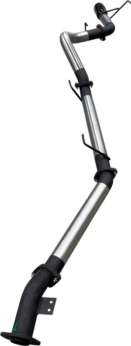 Manta | 3″ DPF Back Exhaust without Mufflers Black 4″ Tip | Toyota Landcruiser 300 Series V6 3.3L TTD Wagon 2021–2025