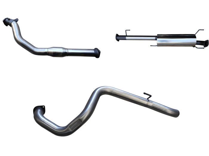 Manta | 3″ Turbo Back Exhaust System with Cat & Without Rear Muffler | Toyota Prado KDJ120R KDJ150R 3.0L 2007–2015