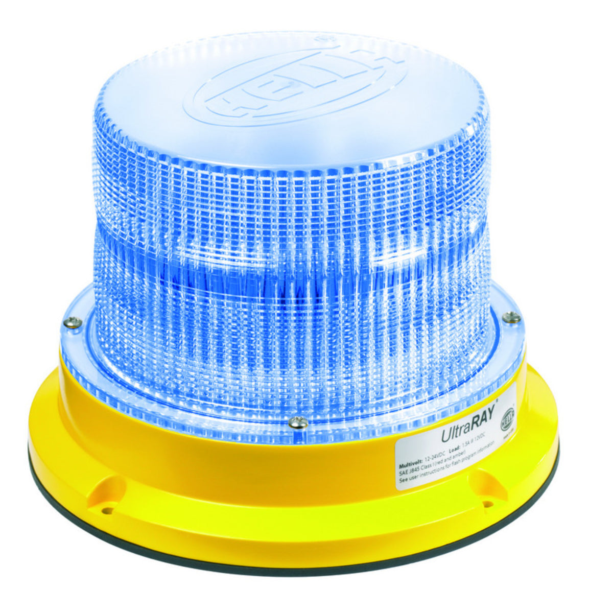 Hella - Ultraray Led Rotatng Beacon 10-30V 2 Tier Blue Led Yellow