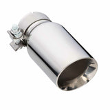 Exhaust Tip - 2.5" In - 3 1/2" Out - 8" Long (Angle Cut - Inner Cone - 304 Stainless)
