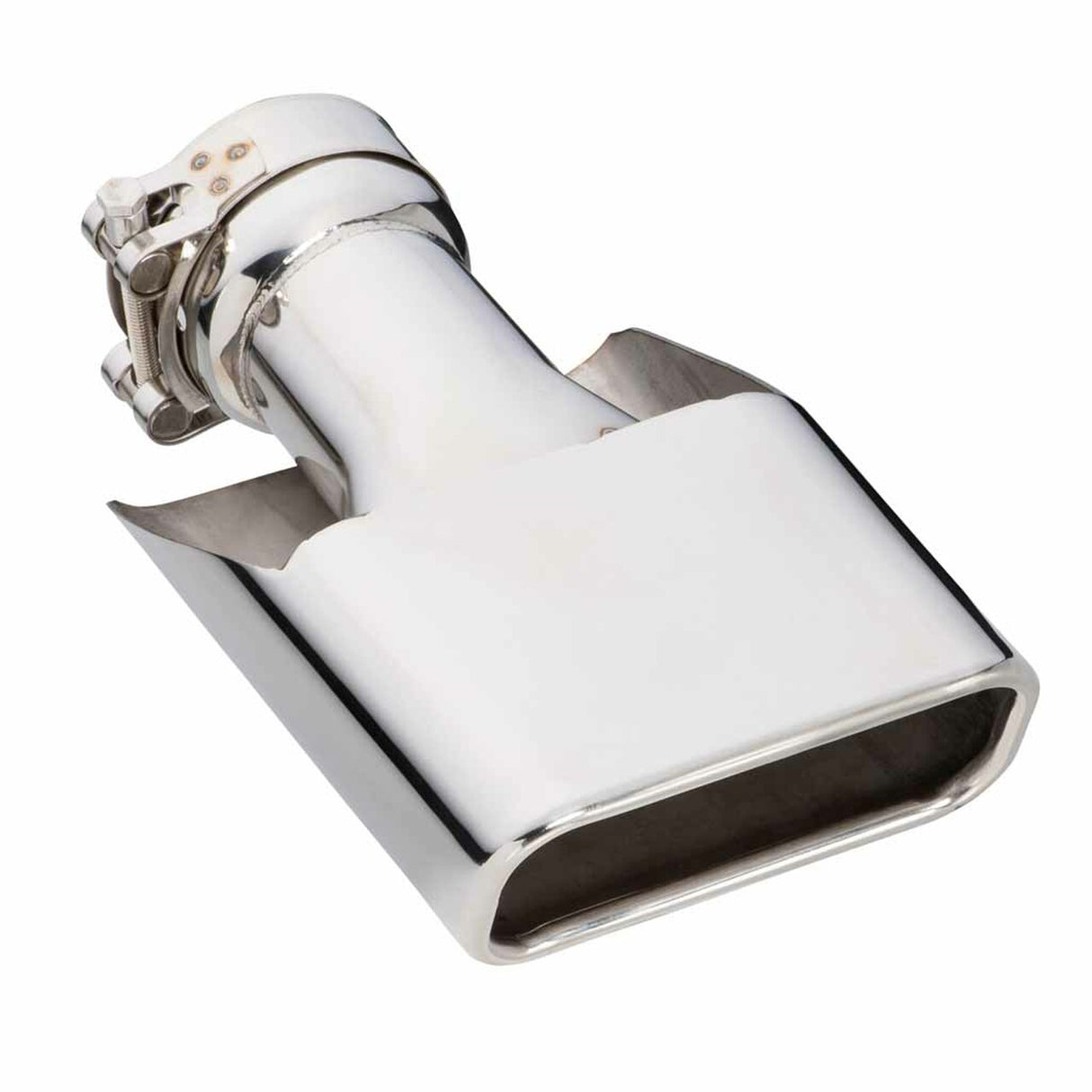 Exhaust Tip - 2.5 Inch Inlet to suit XA XB Ford Falcon (Rolled Edge - Angle Cut - 304 Stainless Steel)