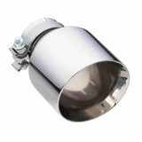 Exhaust Tip - 3" In - 5" Out - 8" Long (Angle Cut - Inner Cone - 304 Stainless)