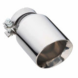 Exhaust Tip - 3" In - 4 1/2" Out - 8" Long (Angle Cut - Inner Cone - 304 Stainless)