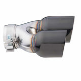 Exhaust Tip - 3 Inch In - Dual 3.5 Inch Out - 9" Long LHS (Y-Piece - Inner Cone - 304 Black Chrome)