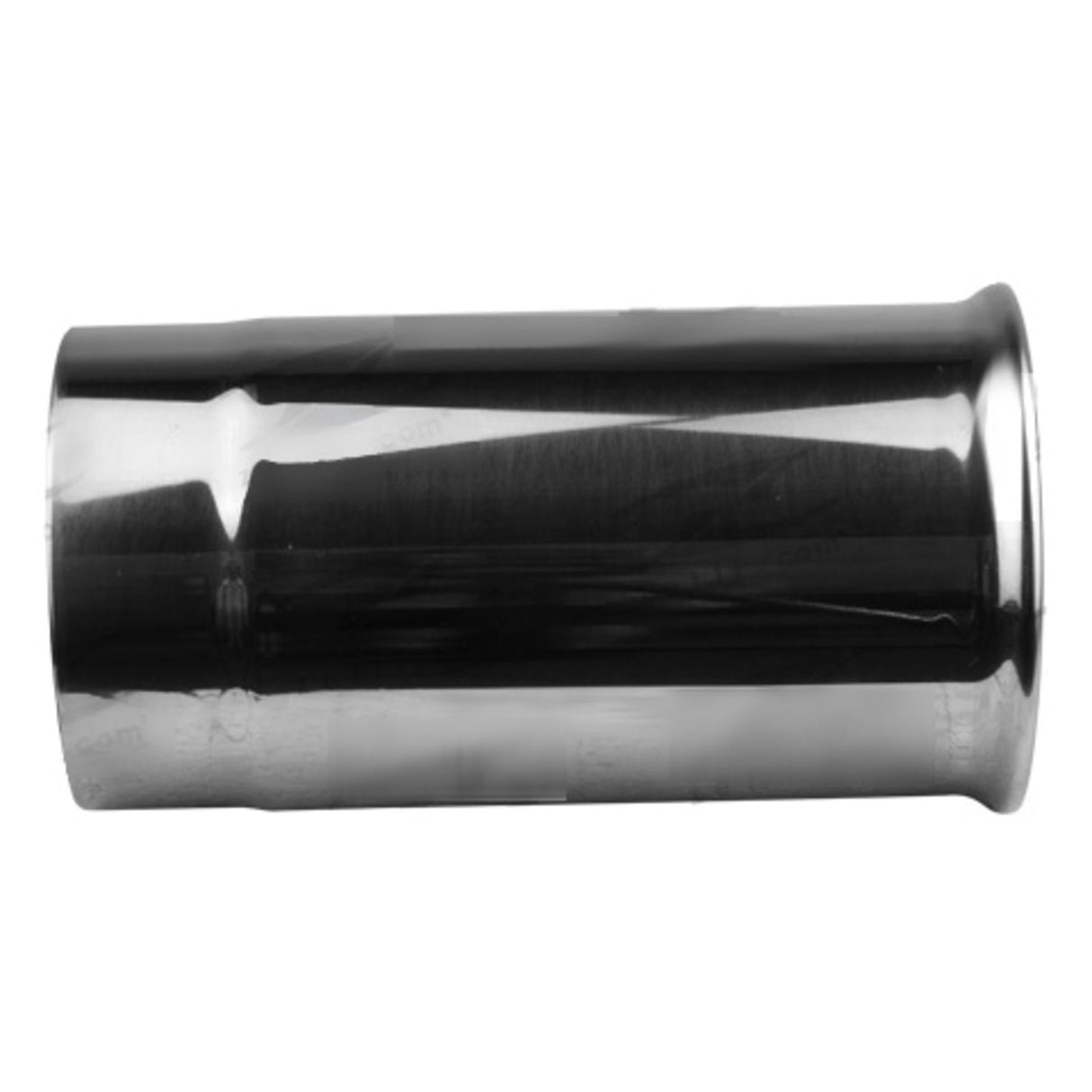 Exhaust Tip - 3" Inch (In) 3 1/4" Inch (Out) (Straight Cut - Rolled Edge - Stainless Steel)